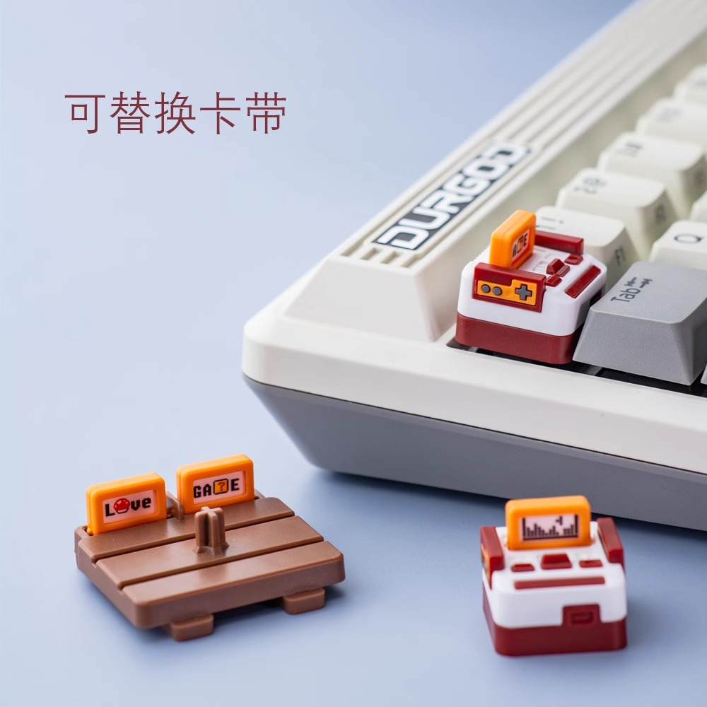 Gaming Console Keyboard - Console de jogos estilo keycaps personalizado