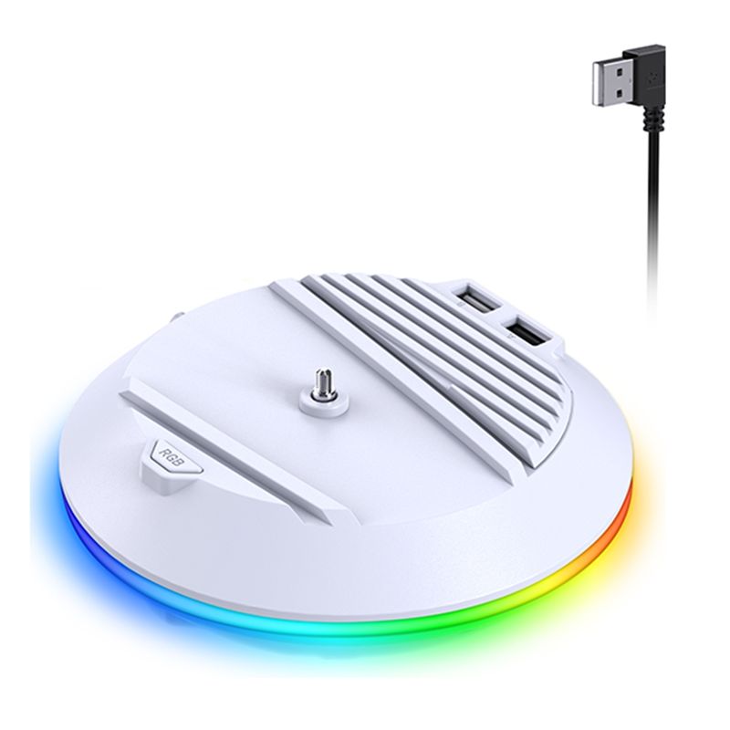 Gaming Console Holder - Suporte Vertical AED7 com Luz RGB