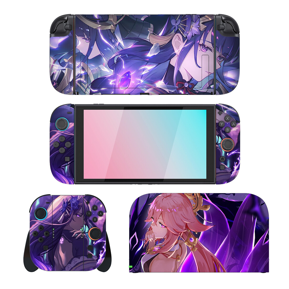 Gaming Console Holder - Jogo genshin impacto protetor adesivo pele