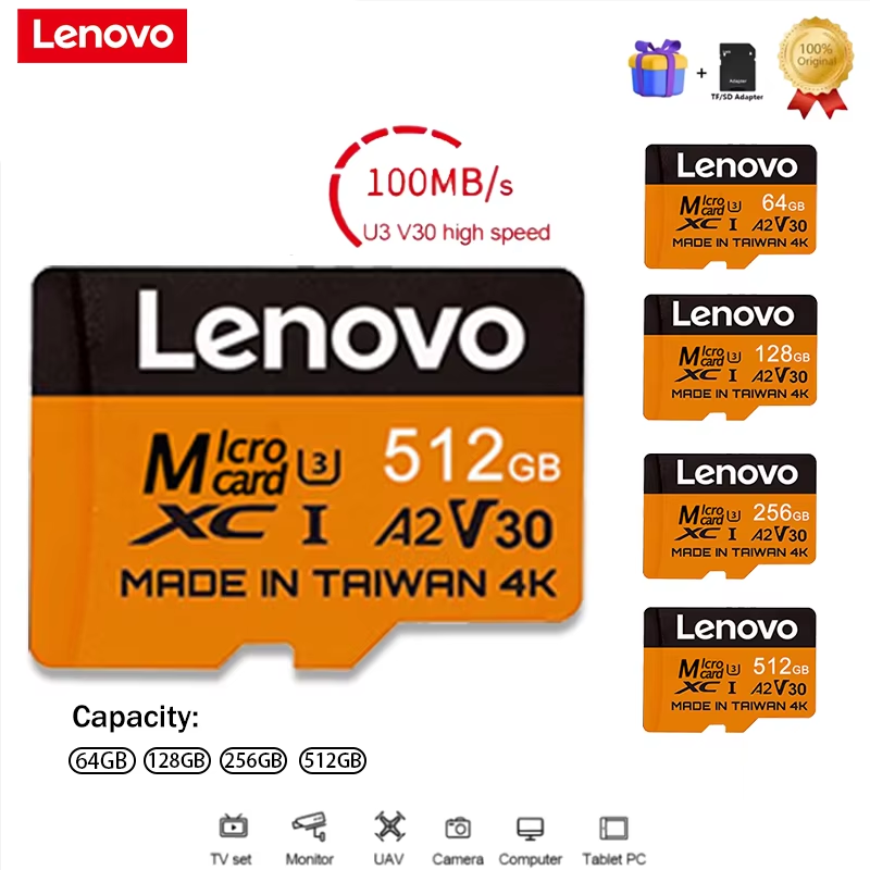Cartões de Memória Micro TF SD - Gaming Console Lenovo avaliação e preço