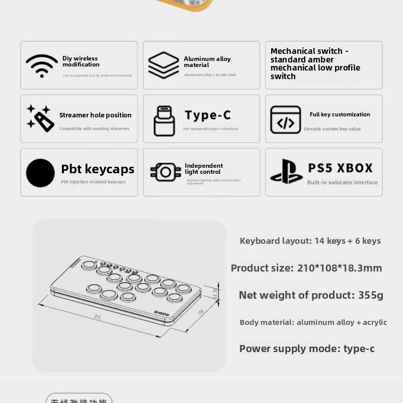 Teclado Portátil para Jogos DO - Gaming Console Keyboard avaliação e preço