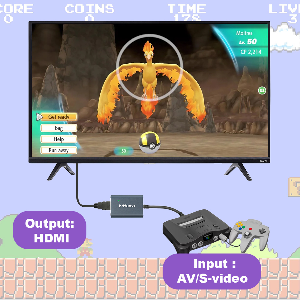 Adaptador Bitfunx 720P Svideo  - Gaming Console With Tv avaliação e preço