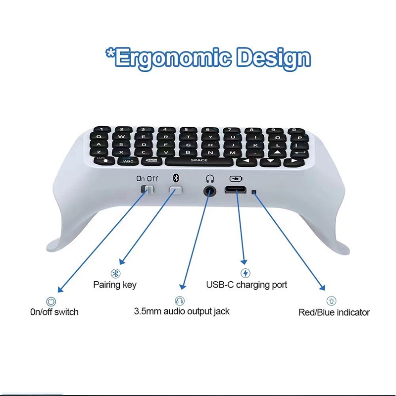 Teclado sem fio bluetooth para - Gaming Console Keyboard avaliação e preço