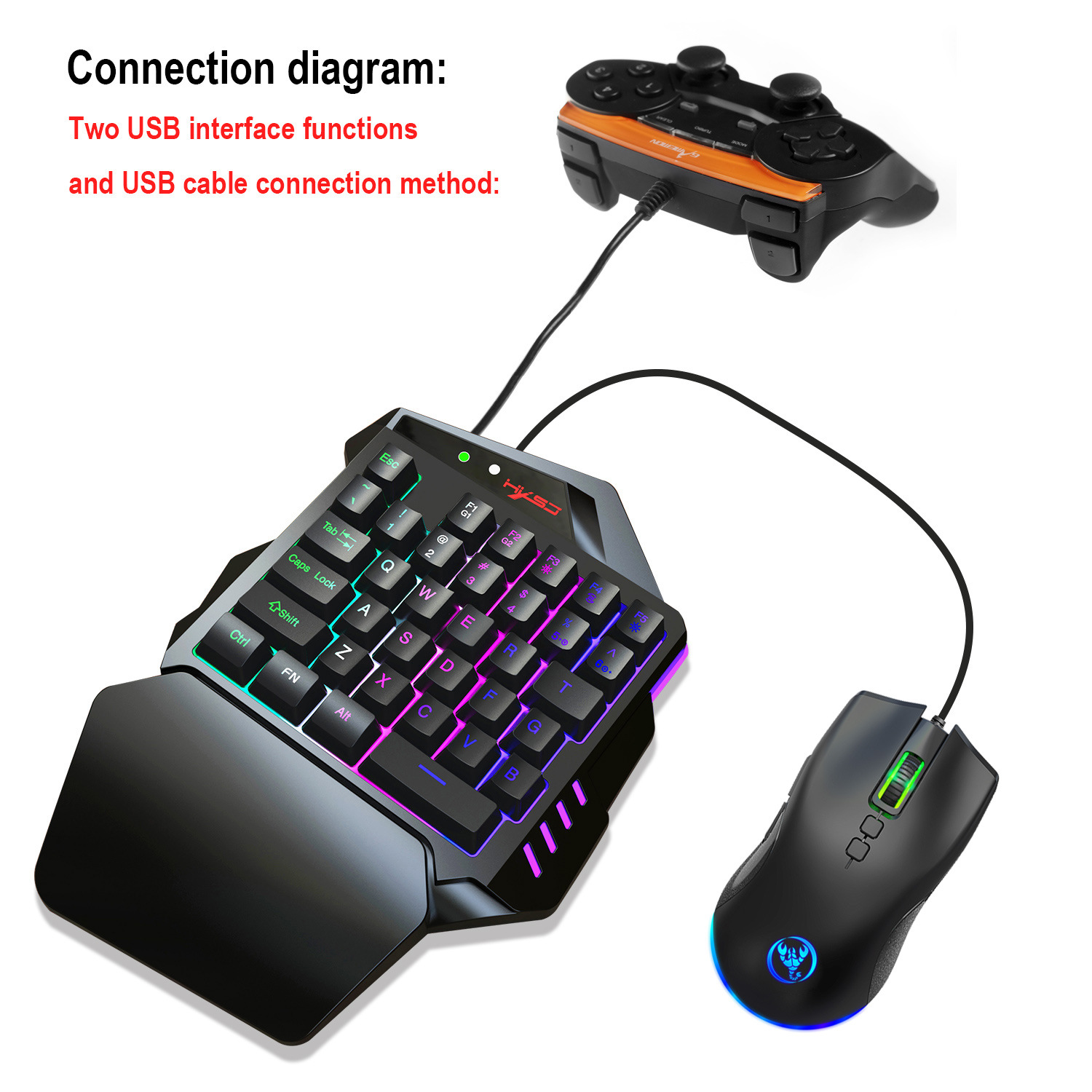 Conjunto de teclado gamer, ace - Gaming Console Keyboard avaliação e preço