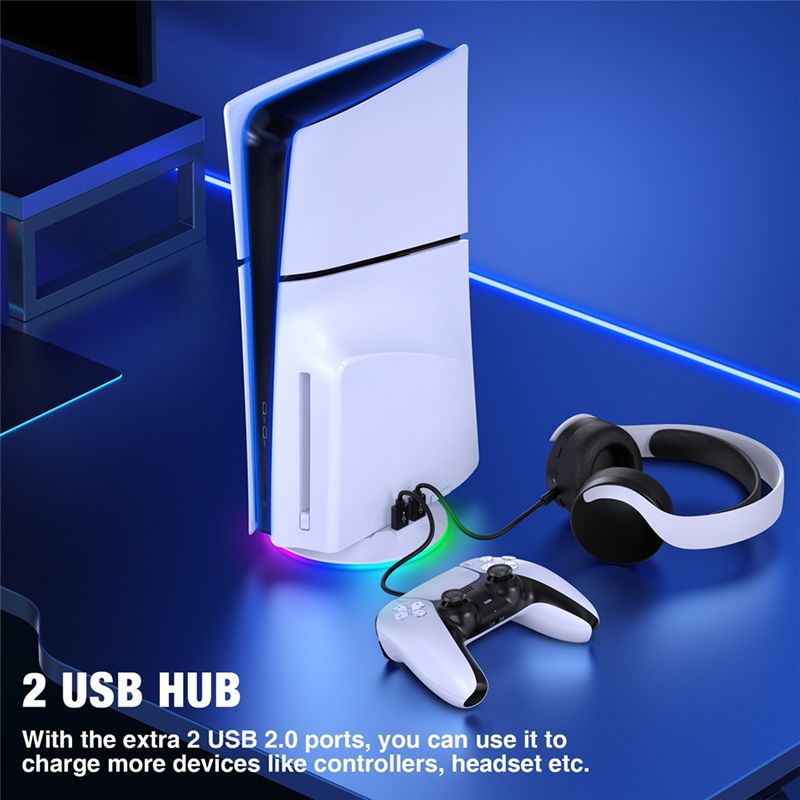 Suporte Vertical AED7 com Luz  - Gaming Console Holder avaliação e preço