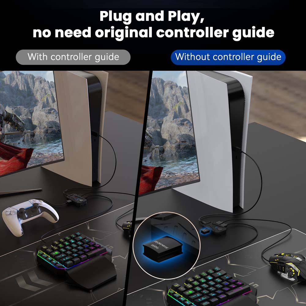 Combo de Teclado e Mouse para  - Gaming Console Keyboard avaliação e preço