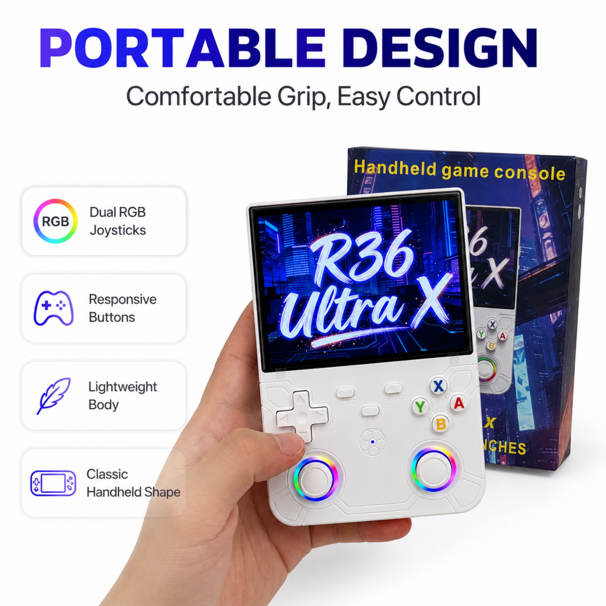 Console de Jogos Retro Portáti - Gaming Console R36 Ultra avaliação e preço