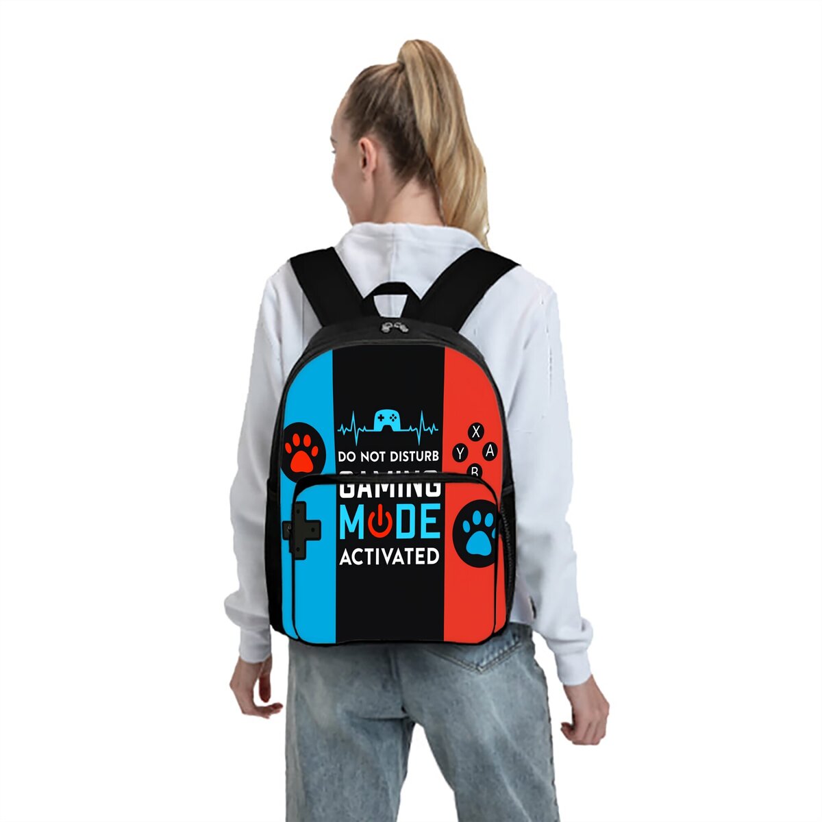 Mochila escolar casual com bol - Gaming Console Kids avaliação e preço